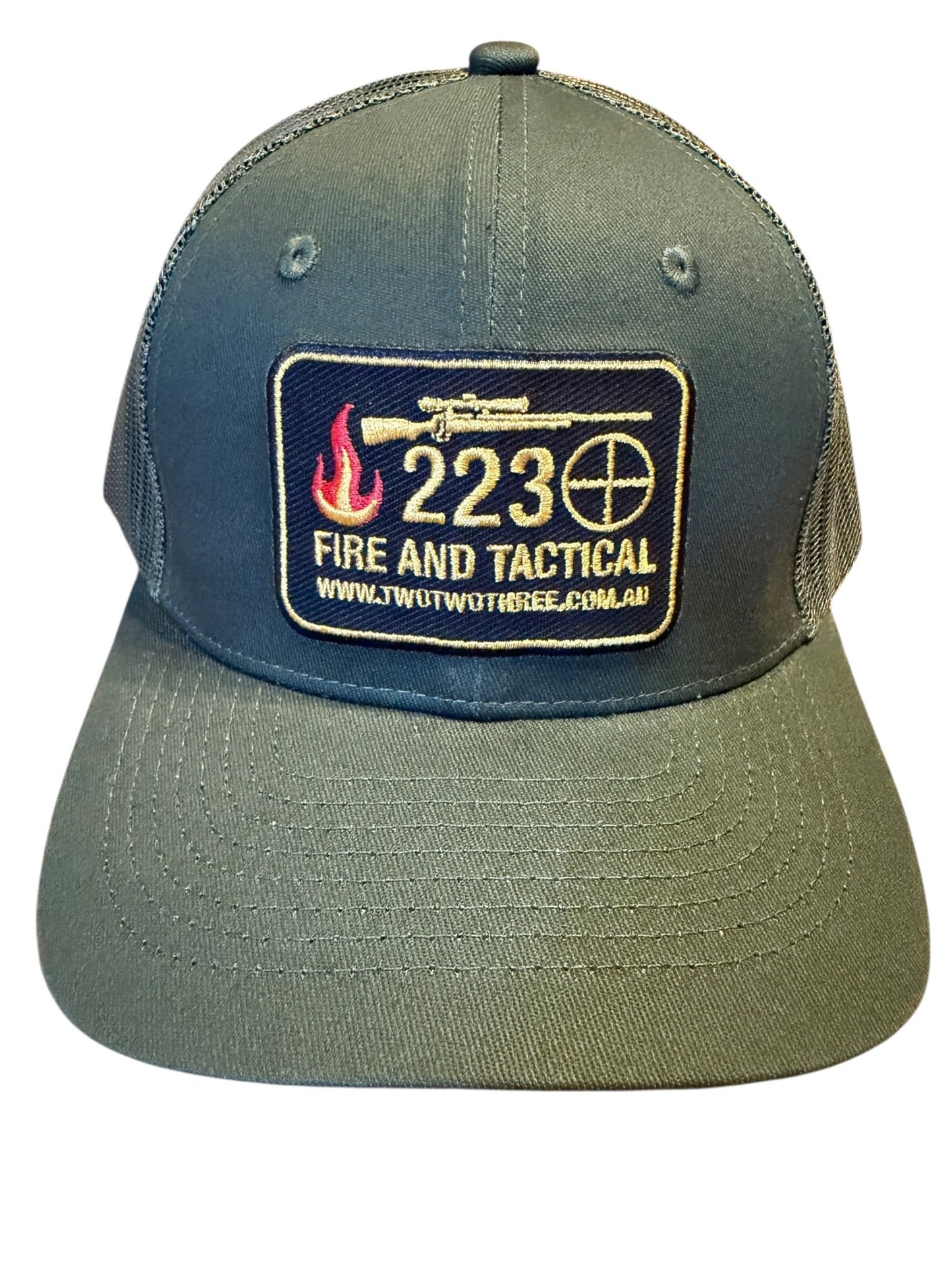 223 Fire and Tactical - Caps - TWO TWO THREE - Green