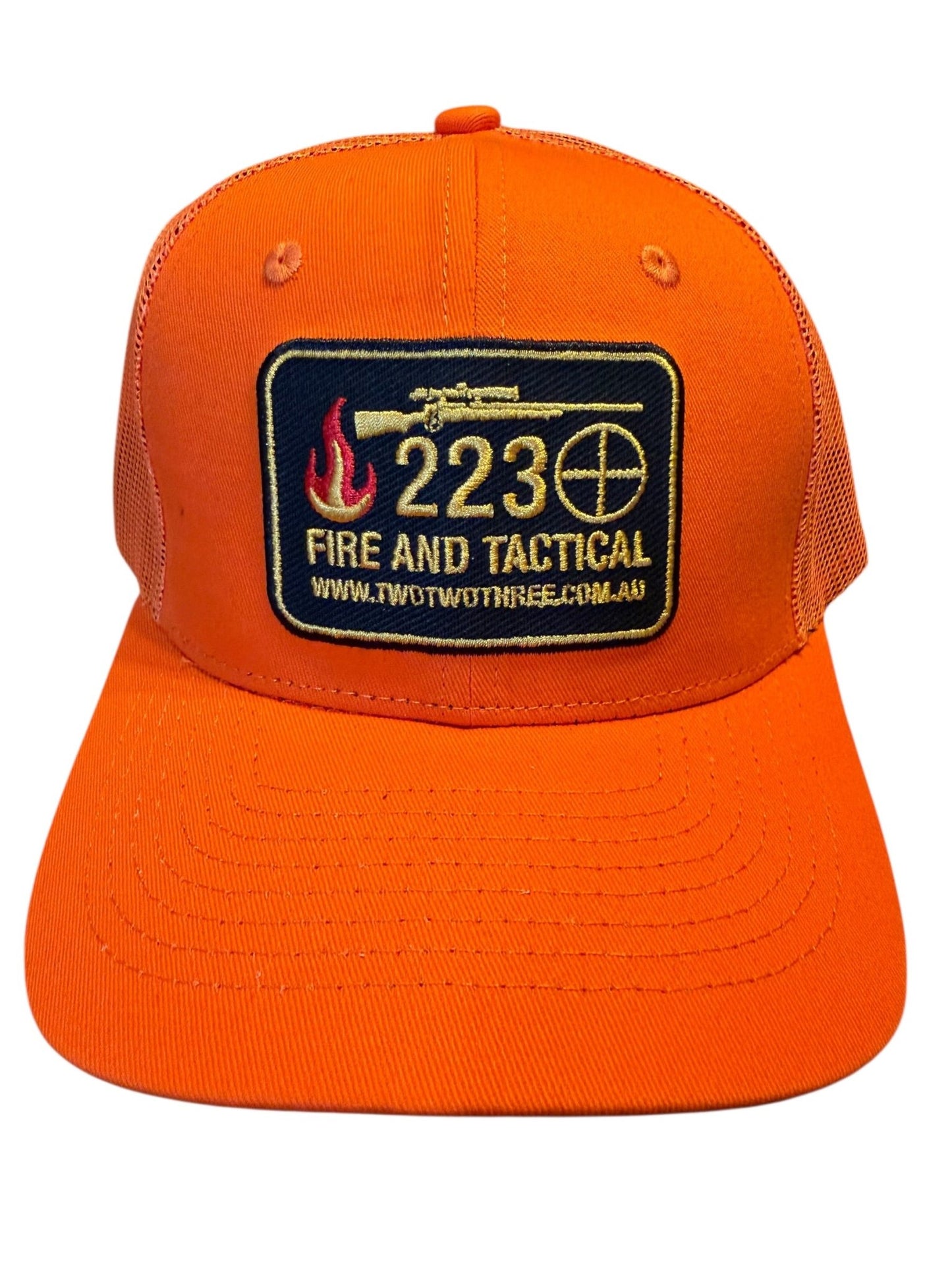 223 Fire and Tactical - Caps - TWO TWO THREE - Orange - Hi Vis