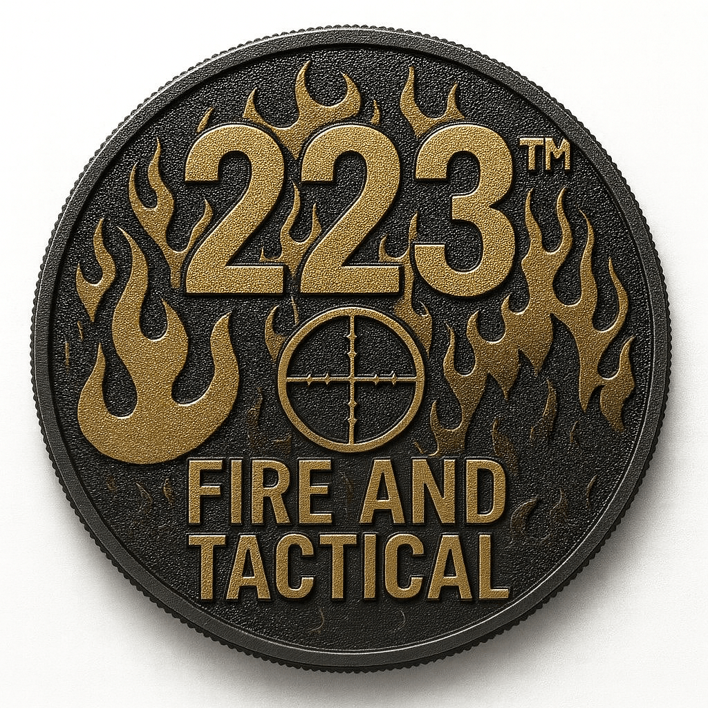 Australian tactical – 223 Fire & Tactical Fire Helmet Challenge Coin - TWO TWO THREE