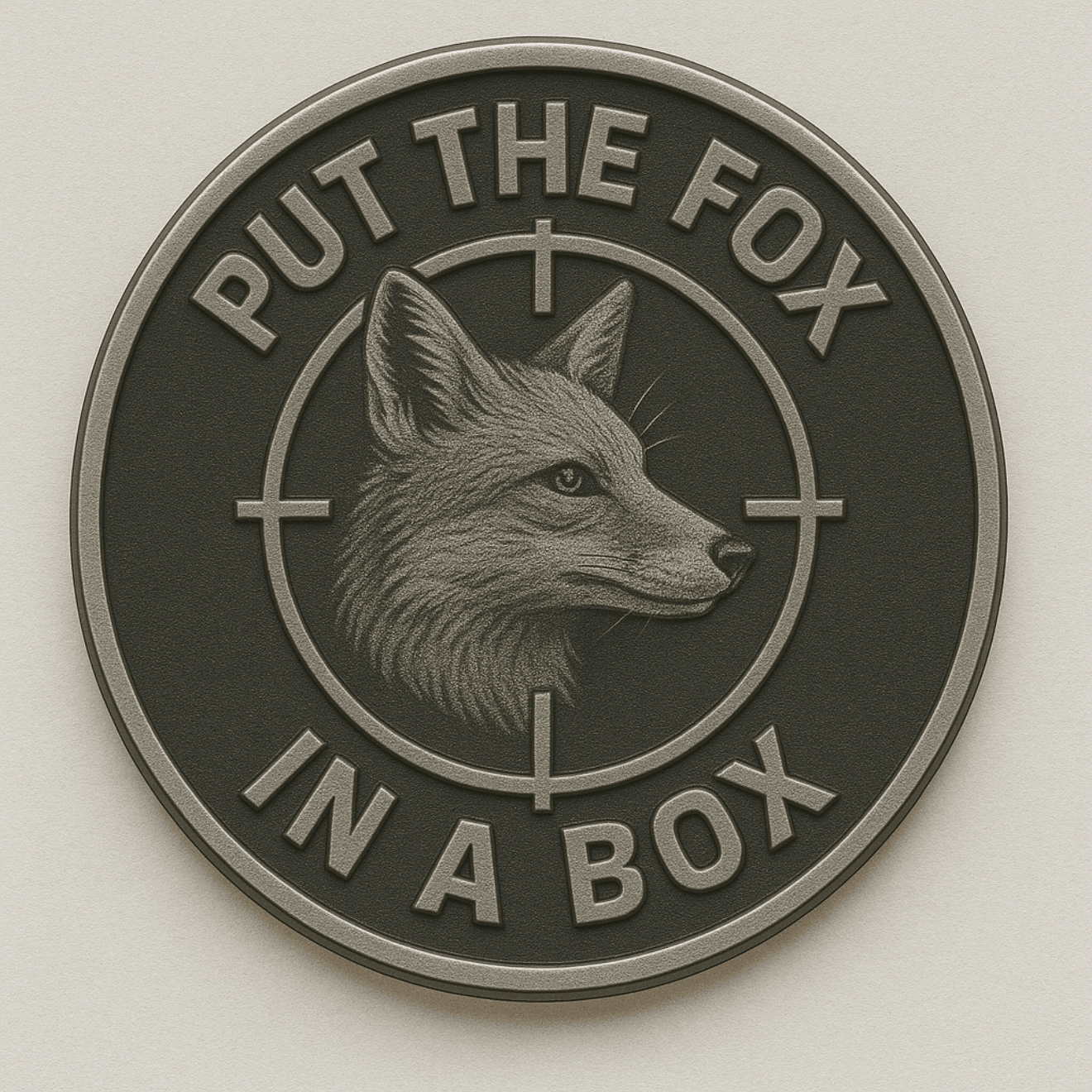 Australian tactical – 223 Fire & Tactical Fox in a Box Challenge Coin - TWO TWO THREE