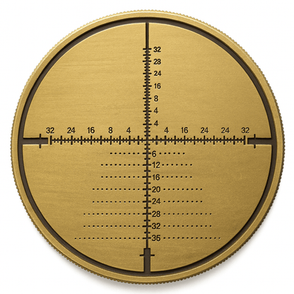 Australian tactical – 223 Fire & Tactical Scope Reticle Challenge Coin - TWO TWO THREE