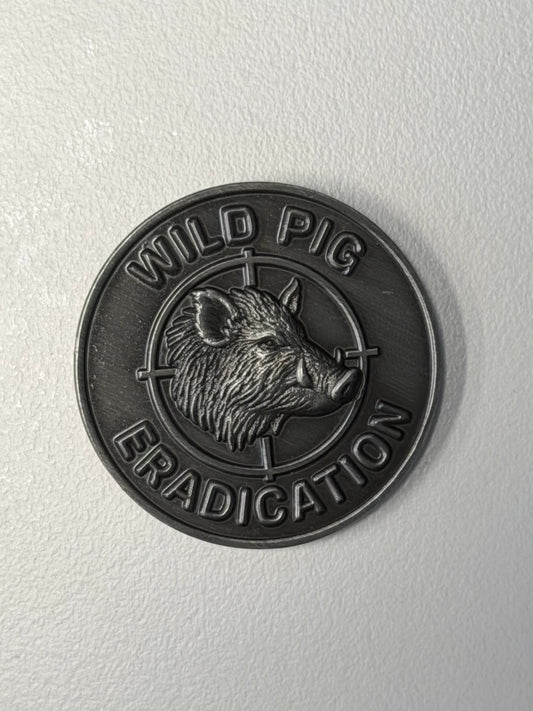 Australian tactical – 223 Fire & Tactical Wild Pig Challenge Coin - TWO TWO THREE