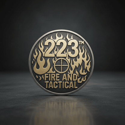 Two Two Three - Fire & Tactical - Fire Helmet Challenge Coin - TWO TWO THREE